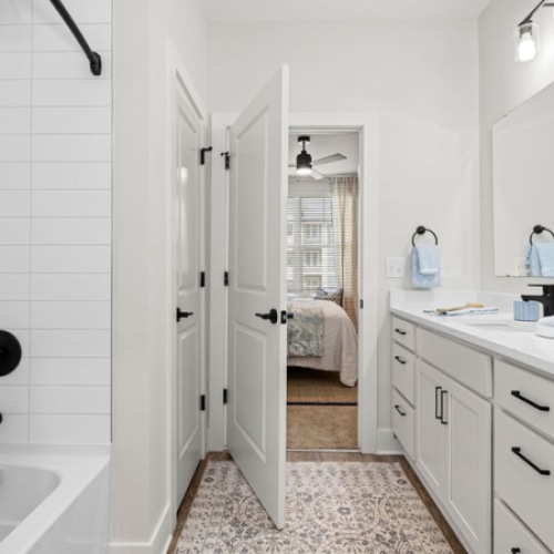 Easy Bedroom Access from Bathroom