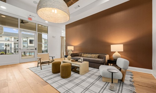 lounge with ample seating and modern decor